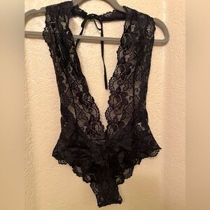 Sexy Black Lace Teddy